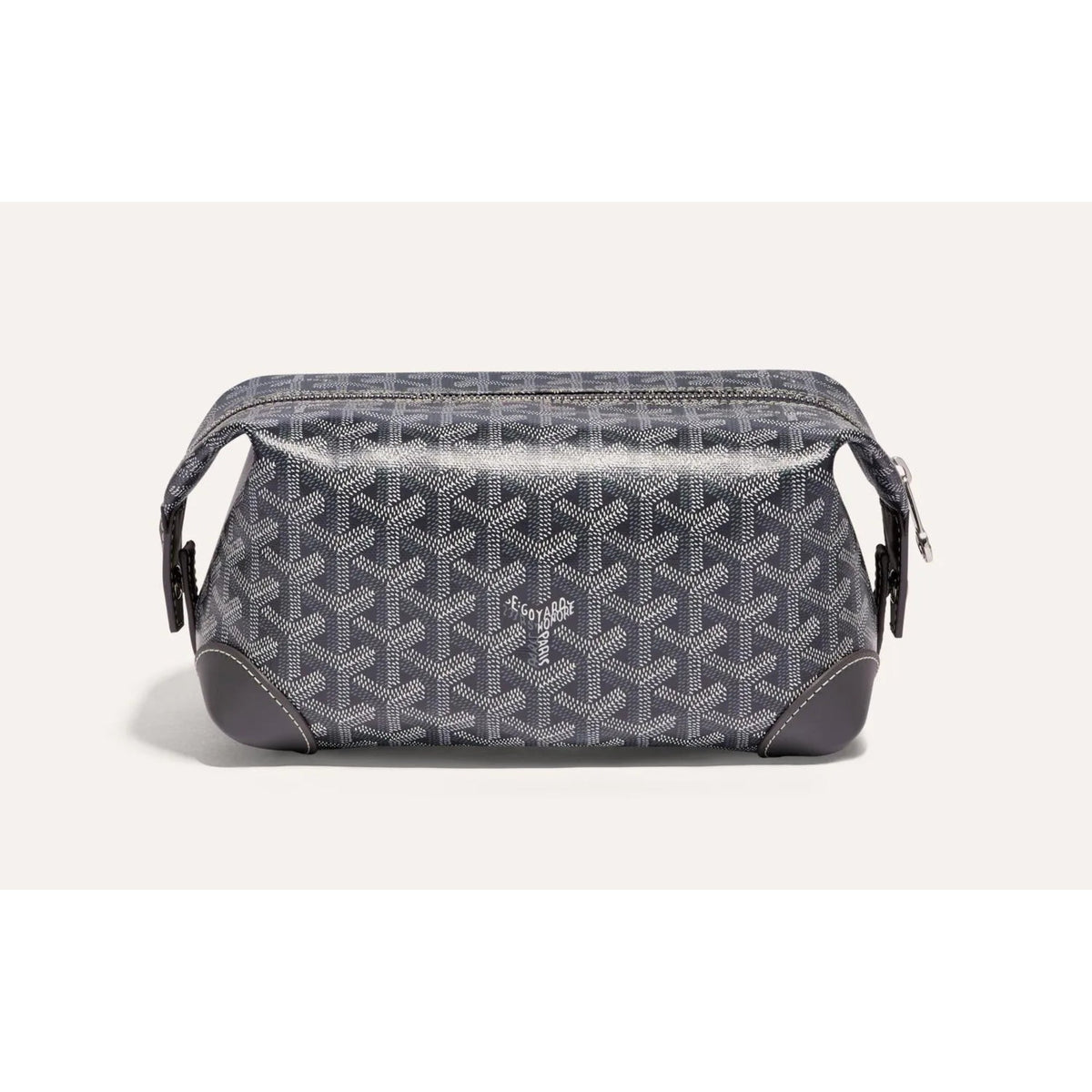 Goyard Cap-Vert Grey Chevron Zip Pouch (Clearance Sale)