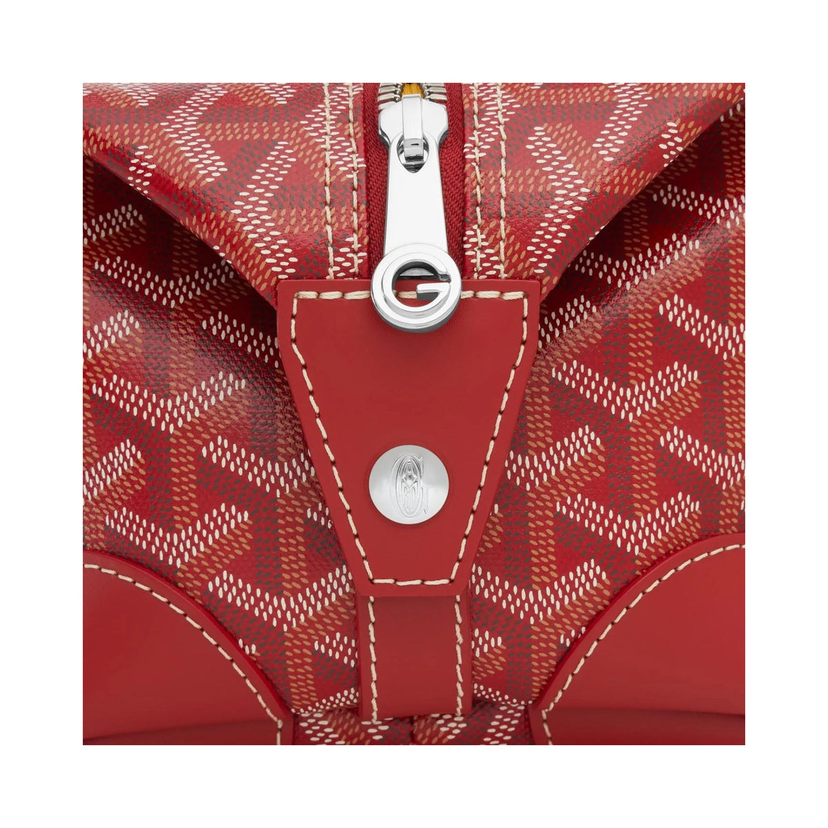 Goyard Cap-Vert Burgundy Chevron Zip Bag (Clearance Sale)