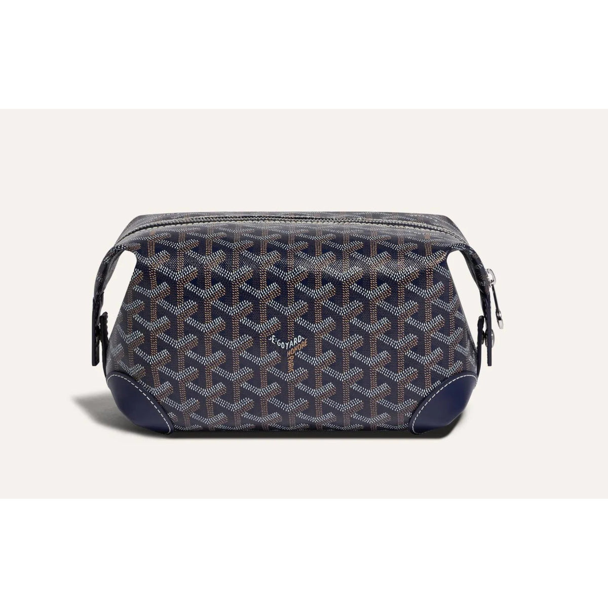 Goyard Cap-Vert Navy Chevron Zip Bag (Clearance Sale)