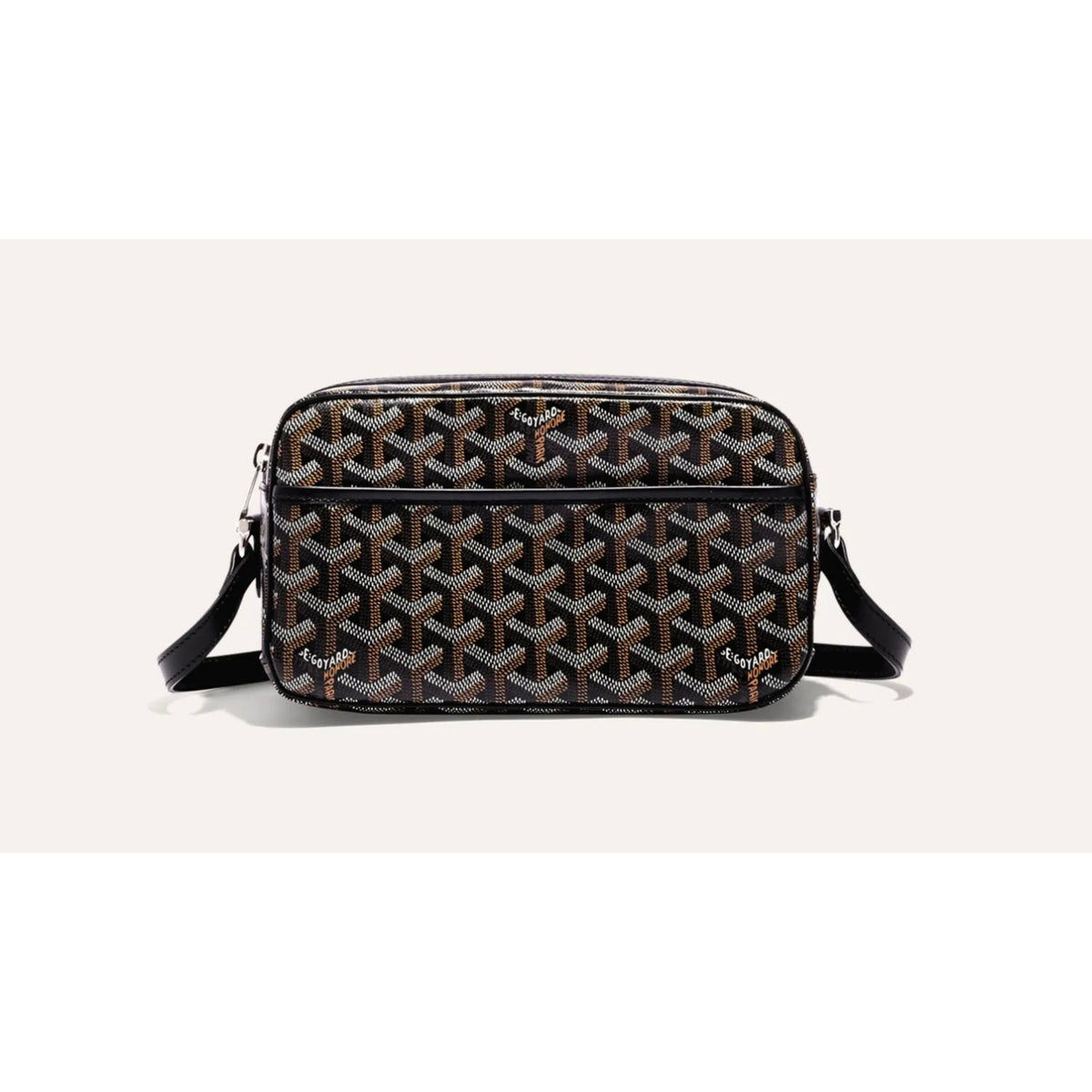 Goyard Classic Black Chevron Camera Crossbody Bag (Clearance Sale)