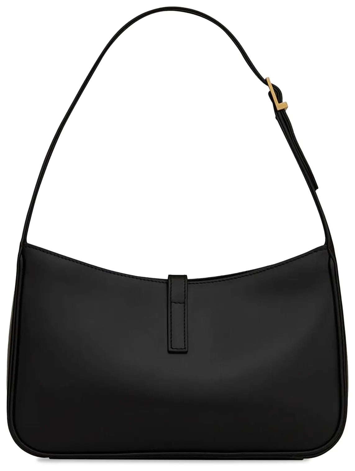 Saint Laurent Le 5 à 7 Hobo Bag Black Smooth Leather Shoulder Bag (Clearance)