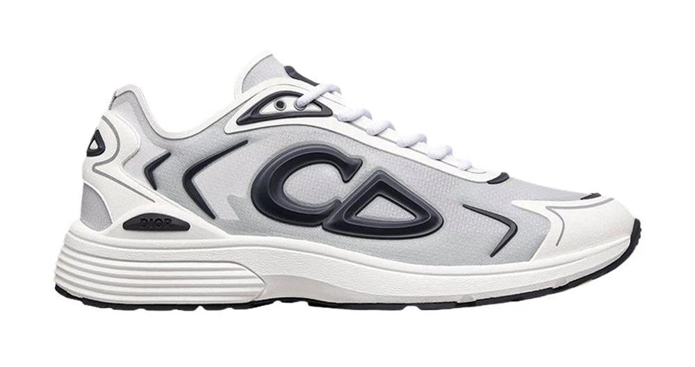 Dior B30 Runner Sneakers — White/Grey CD Logo | Luxury Sneakers (Clearance)