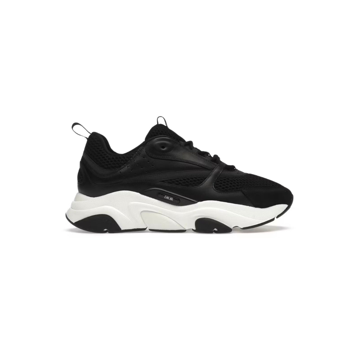 Dior B22 Runner Sneakers – All Black / White Sole | Luxury Athletic Footwear(Clearance)