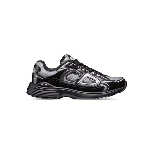 Dior B30 Black & Silver Runner Sneakers(Clearance)