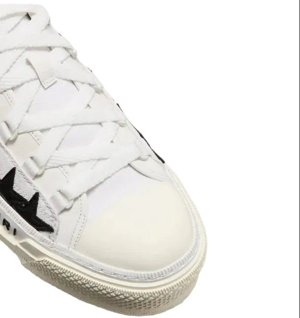 AMIRI Star Patch Low-Top Sneakers White & Black (Clearance Sale)